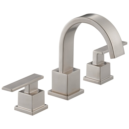 Delta 3-hole 6-16" installation Hole Widespread Lavatory Faucet, Stainless 3553LF-SS